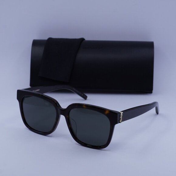 Saint Laurent SL M40/FN 004 Square Sunglasses – Havana/Grey - Picture 1 of 10